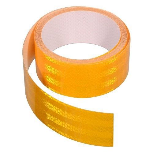 Samolepící páska reflexní 5m x 5cm žlutá (role 5m), COMPASS