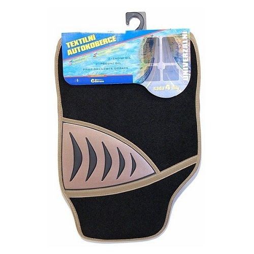 Koberce textilní SHARK 4ks béžové, COMPASS
