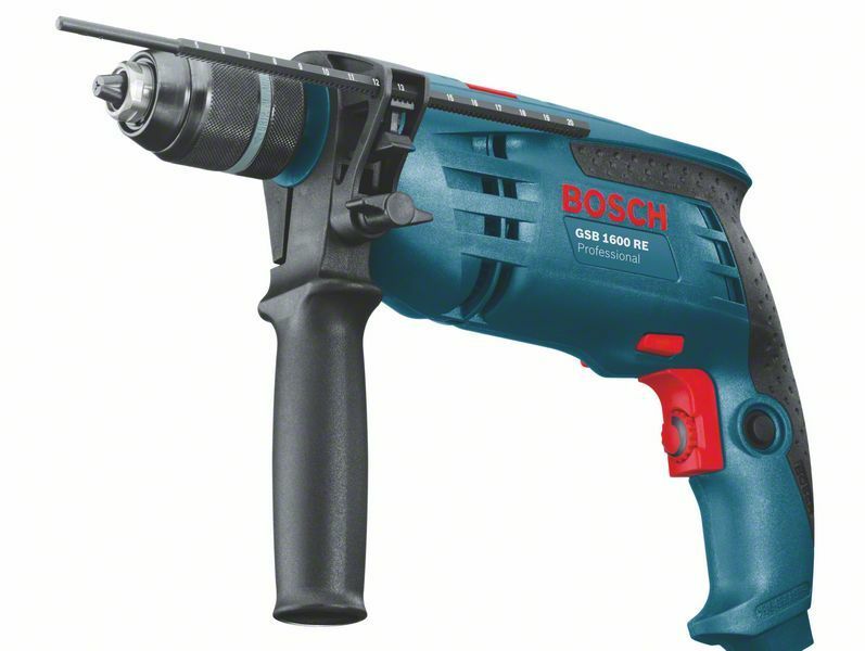 Příklepová vrtačka Bosch GSB 1600 RE Professional, 0601218121