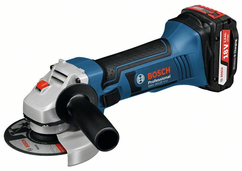 Aku úhlová bruska 2x5,0Ah + L-Boxx Bosch GWS 18-125 V-LI Professional, 060193A30l