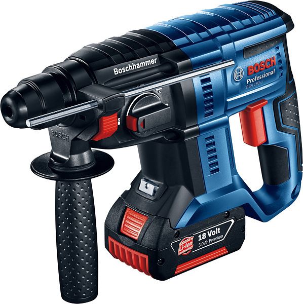 Aku vrtací kladivo SDS-Plus 2x4,0Ah Bosch GBH 180-LI Professional