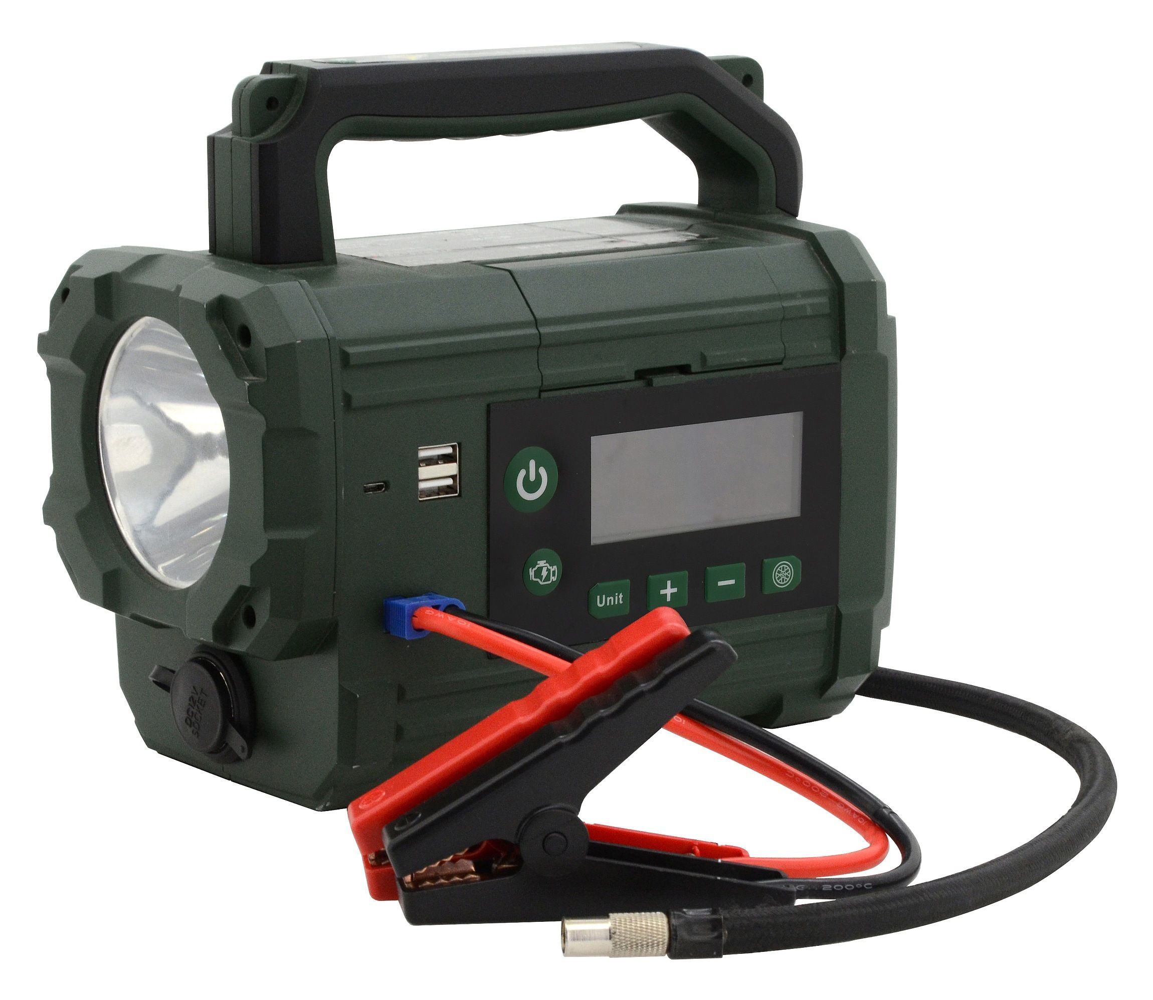 Kompresor / zdroj AKU Power starter 300A LiFePO4, COMPASS