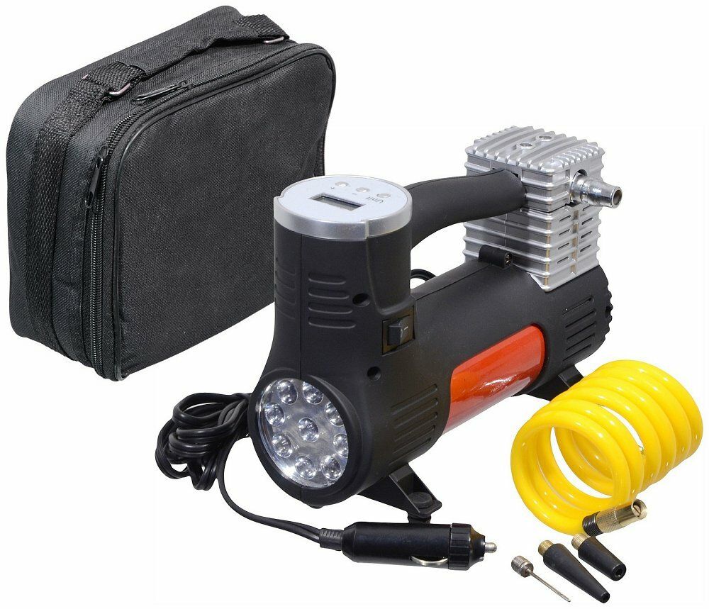 Kompresor 12V POWER BULL digitální se světlem COMPASS