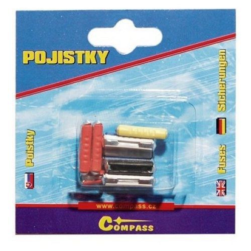 Pojistky plastové, 10 ks, COMPASS
