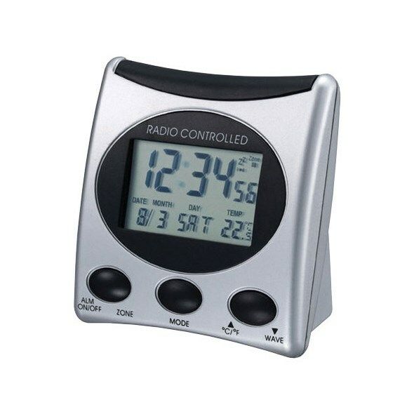 Budík DCF Techno Line WT 221 - stříbrná
