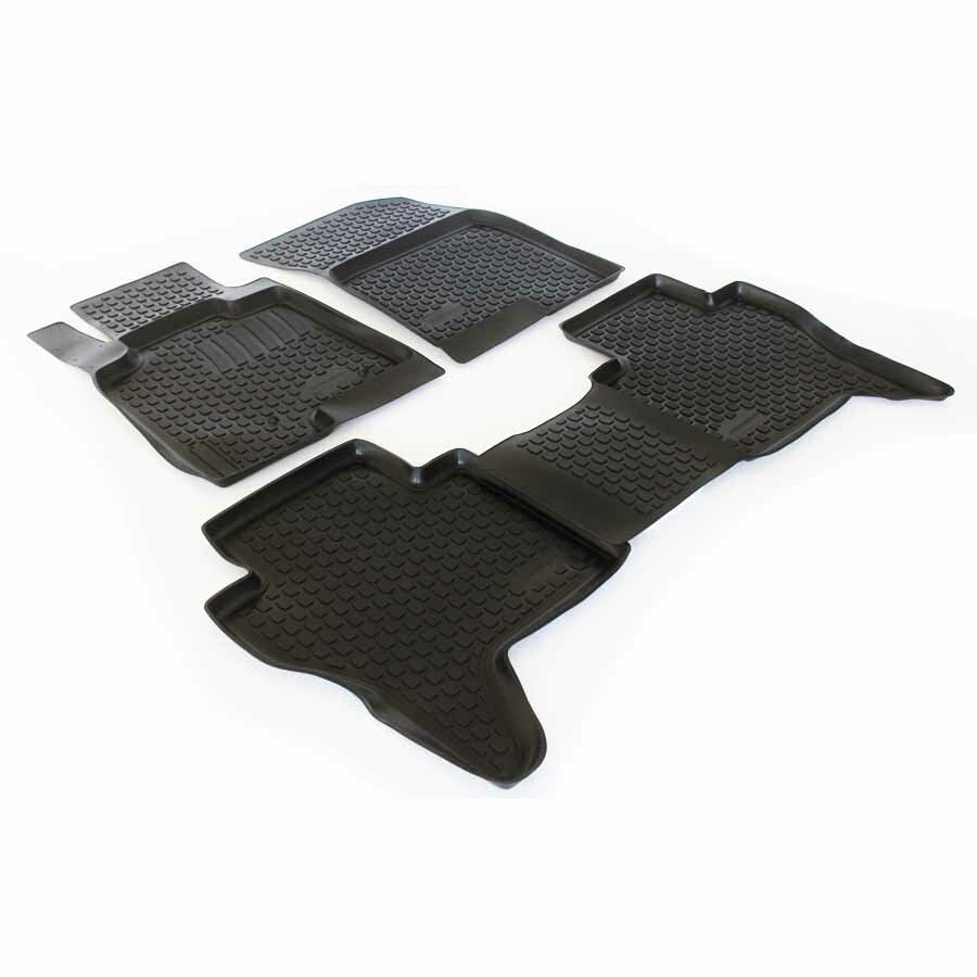Gumové koberce Mitsubishi Pajero IV (V80/V90) (5-dv) (06-) (2D) SIXTOL