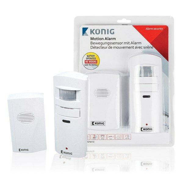 Alarm/zvonek + bezdrátové pohybové čidlo KÖNIG SAS-APW10