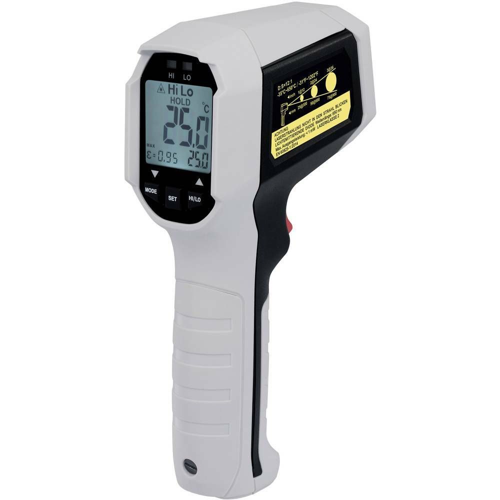 Infračervený teploměr VOLTCRAFT IRF 650-12DIP, optika 12:1, -35 až +650 °C CONRAD