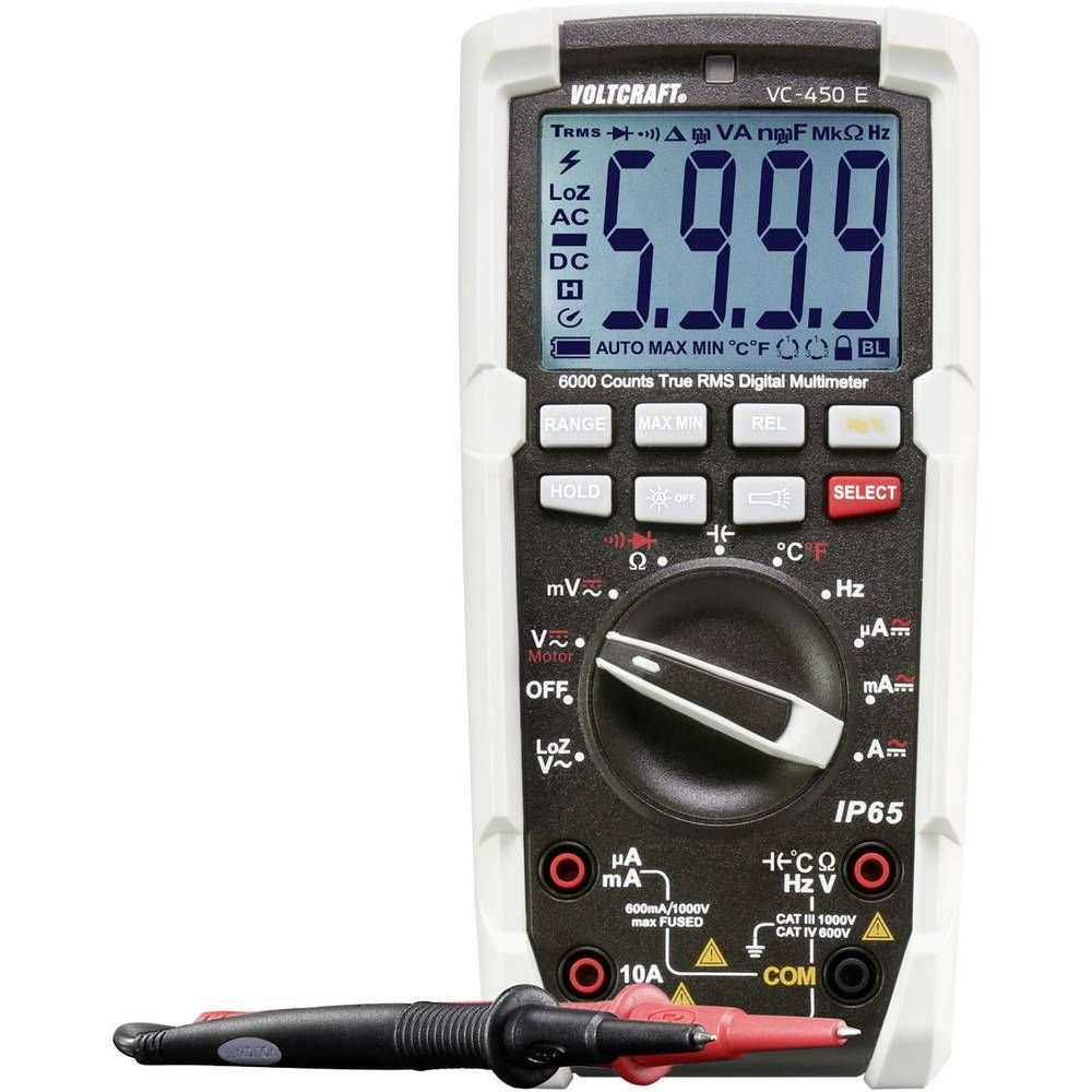 Voltcraft Digitální multimetr VOLTCRAFT VC-450 E DMM (K) 1590173, Kalibrováno dle ISO, oc