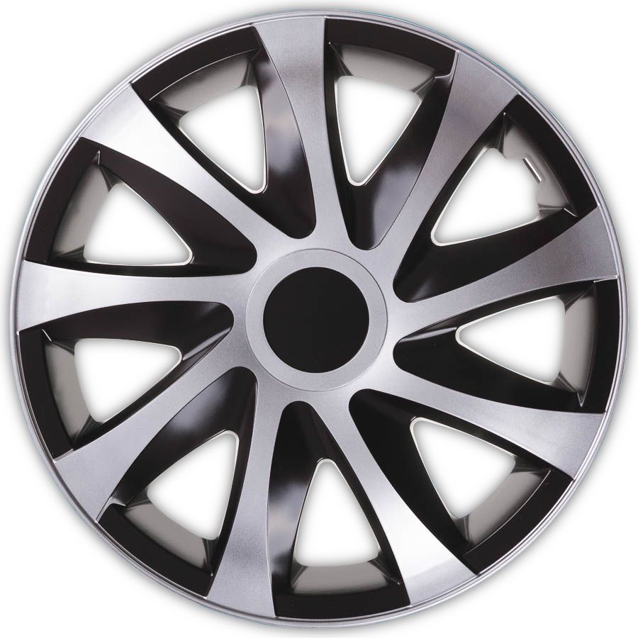 Poklice KORZO Black/Silver sada 4ks, 15" SIXTOL