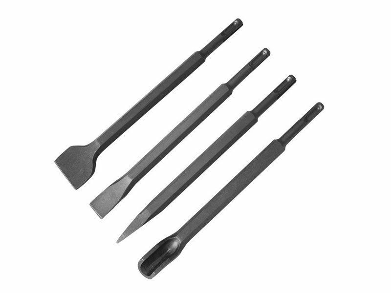 Sekáče SDS PLUS, sada 4ks, 250mm:, plochý 20 a 40mm, špičatý, drážkovací EXTOL-CRAFT