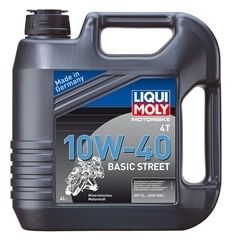 Motocyklový olej Liqui Moly Motorbike 4T 10W40 Basic Street 4L