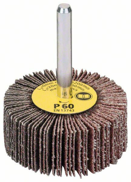 Lamelové brusné kotouče; 6 mm, 60, 50 mm, 20 mm - 3165140004572 BOSCH