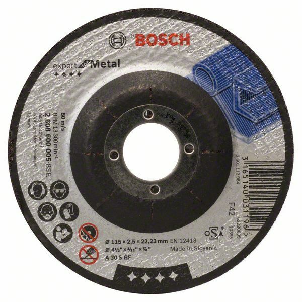 Dělicí kotouč profilovaný Expert for Metal - A 30 S BF, 115 mm, 2,5 mm - 3165140031196 BOSCH
