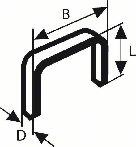 Sponky do sponkovačky z tenkého drátu, typ 59 - 10,6 x 0,72 x 8 mm - 3165140084413 BOSCH