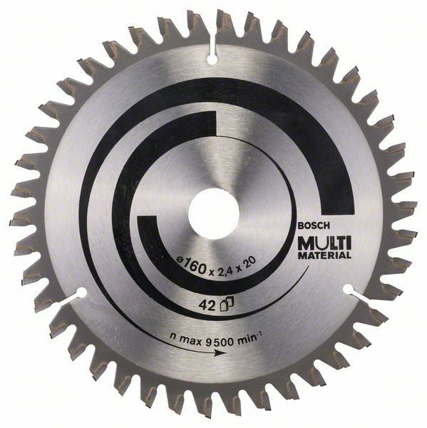Pilový kotouč Multi Material - 160 x 20/16 x 2,4 mm, 42 - 3165140192934 BOSCH