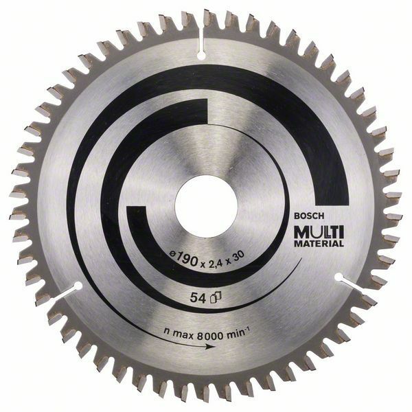 Pilový kotouč Multi Material - 190 x 30 x 2,4 mm, 54 - 3165140192996 BOSCH