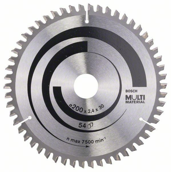 Pilový kotouč Multi Material - 200 x 30 x 2,4 mm, 54 - 3165140193009 BOSCH