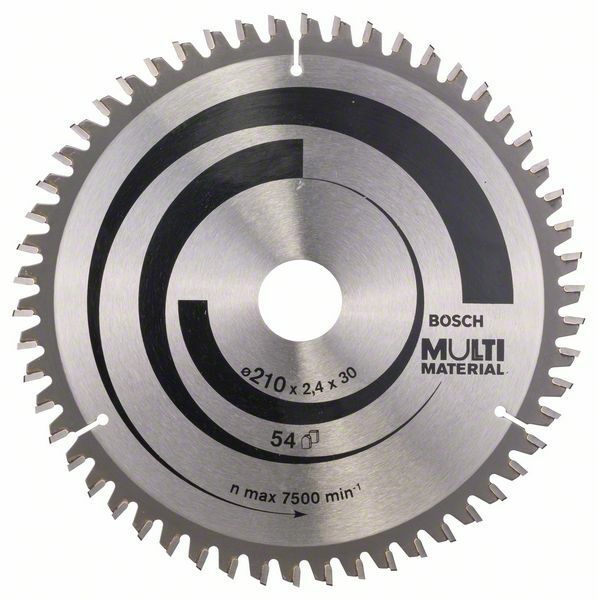 Pilový kotouč Multi Material - 210 x 30 x 2,4 mm, 54 - 3165140193016 BOSCH