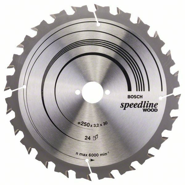 Pilový kotouč Speedline Wood - 250 x 30 x 3,2 mm, 24 - 3165140194655 BOSCH