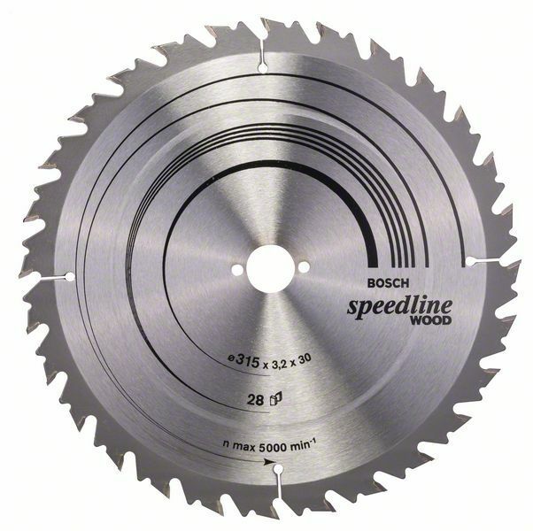 Pilový kotouč Speedline Wood - 315 x 30 x 3,2 mm, 28 - 3165140194679 BOSCH