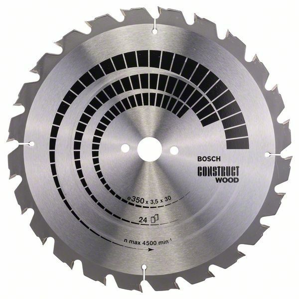 Pilový kotouč Construct Wood - 350 x 30 x 3,5 mm, 24 - 3165140194754 BOSCH