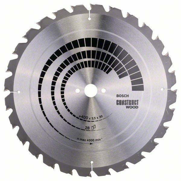 Pilový kotouč Construct Wood - 400 x 30 x 3,5 mm, 28 - 3165140194761 BOSCH