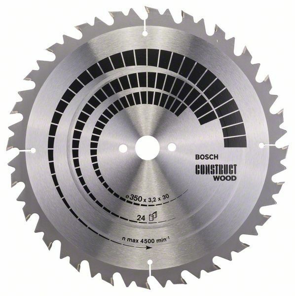 Pilový kotouč Construct Wood - 350 x 30 x 3,2 mm, 24 - 3165140194815 BOSCH
