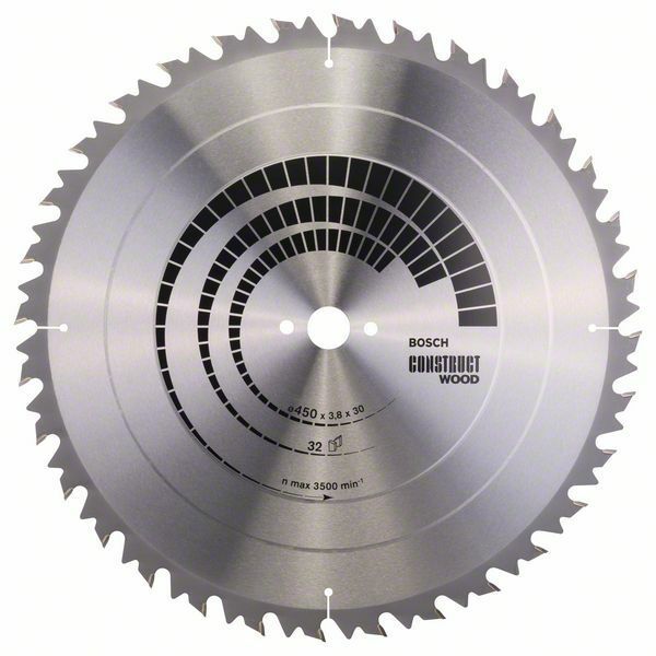 Pilový kotouč Construct Wood - 450 x 30 x 3,8 mm, 32 - 3165140194839 BOSCH