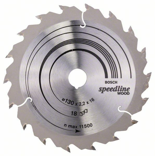 Pilový kotouč Speedline Wood - 130 x 16 x 2,2 mm, 18 - 3165140239868 BOSCH