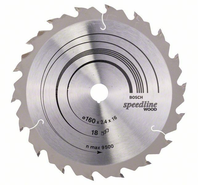 Pilový kotouč Speedline Wood - 160 x 16 x 2,4 mm, 18 - 3165140239967 BOSCH