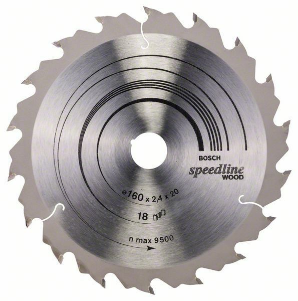 Pilový kotouč Speedline Wood - 160 x 20 x 2,4 mm, 18 - 3165140239981 BOSCH