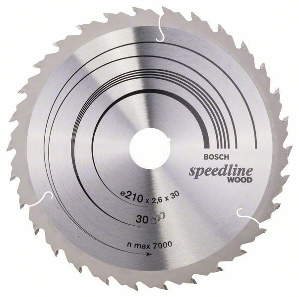 Pilový kotouč Speedline Wood - 210 x 30 x 2,6 mm, 30 - 3165140240147 BOSCH