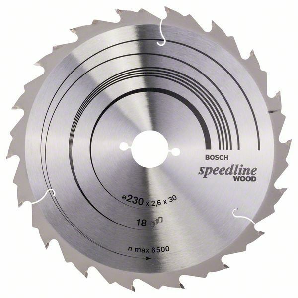 Pilový kotouč Speedline Wood - 230 x 30 x 2,6 mm, 18 - 3165140240154 BOSCH