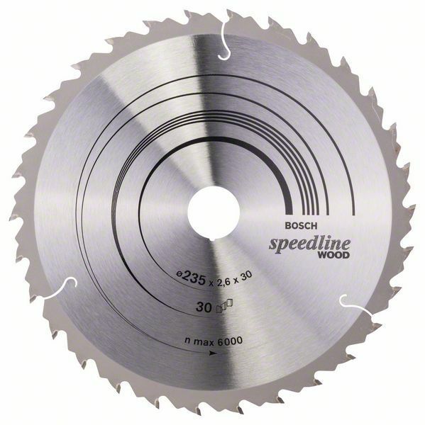 Pilový kotouč Speedline Wood - 235 x 30/25 x 2,6 mm, 30 - 3165140240185 BOSCH