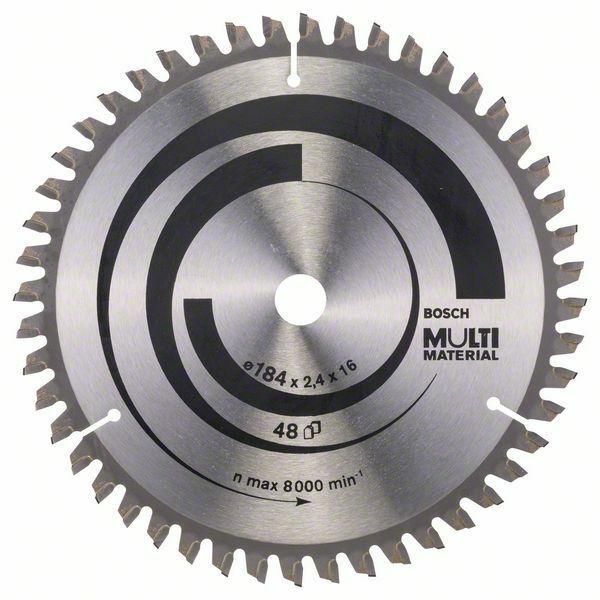 Pilový kotouč Multi Material - 184 x 16 x 2,4 mm, 48 - 3165140263405 BOSCH