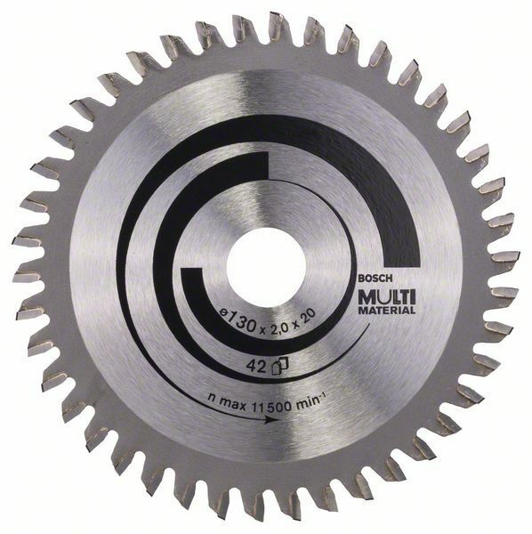 Pilový kotouč Multi Material - 130 x 20/16 x 2,0 mm, 42 - 3165140373777 BOSCH