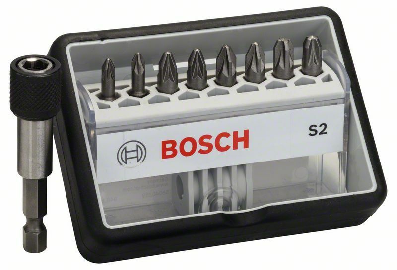 (8+1)dílná sada šroubovacích bitů Robust Line, S Extra-Hart 25 mm, (8+1)dílná sada - 31651 BOSCH