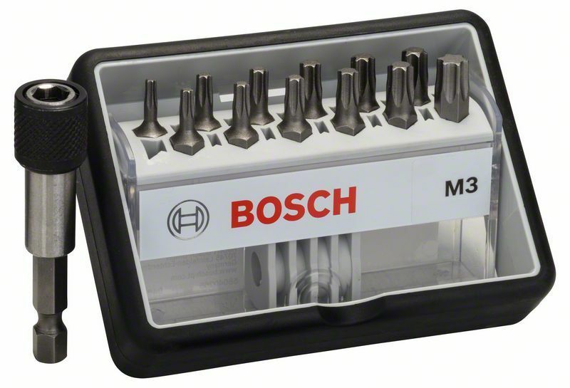 (12+1)dílná sada šroubovacích bitů Robust Line, M Extra-Hart - 25 mm, 12+1tlg. - 316514040 BOSCH