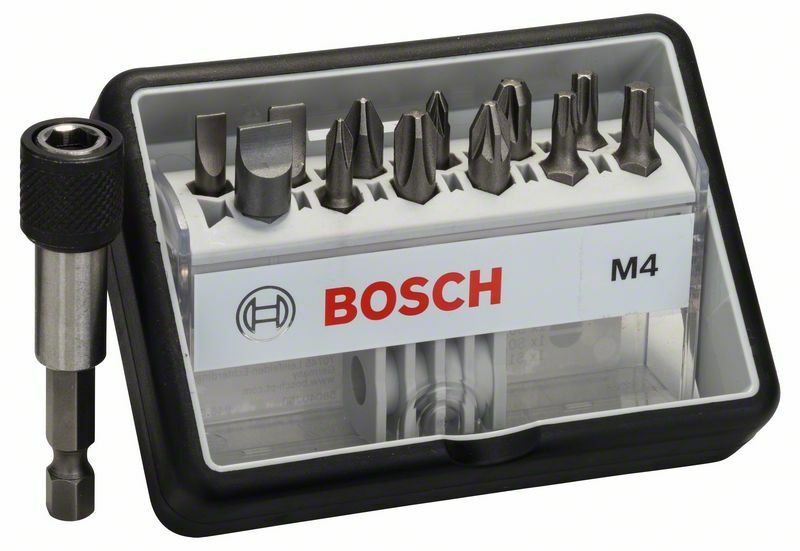(12+1)dílná sada šroubovacích bitů Robust Line, M Extra-Hart 25 mm, (12+1)dílná sada BOSCH