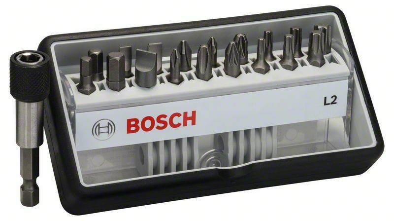(18+1)dílná sada šroubovacích bitů Robust Line, L Extra-Hart 25 mm, (18+1)dílná sada - 316 BOSCH