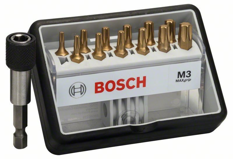 (12+1)dílná sada šroubovacích bitů Robust Line, M Max Grip - 25 mm, 12+1tlg. - 31651404016 BOSCH