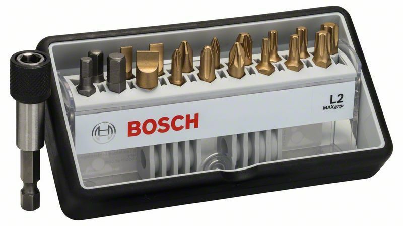 (18+1)dílná sada šroubovacích bitů Robust Line, L Max Grip 25 mm, (18+1)dílná sada - 31651 BOSCH
