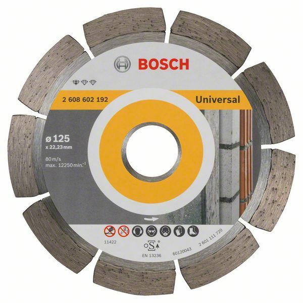 Diamantový dělicí kotouč Standard for Universal - 125 x 22,23 x 1,6 x 10 mm - 316514044120 BOSCH