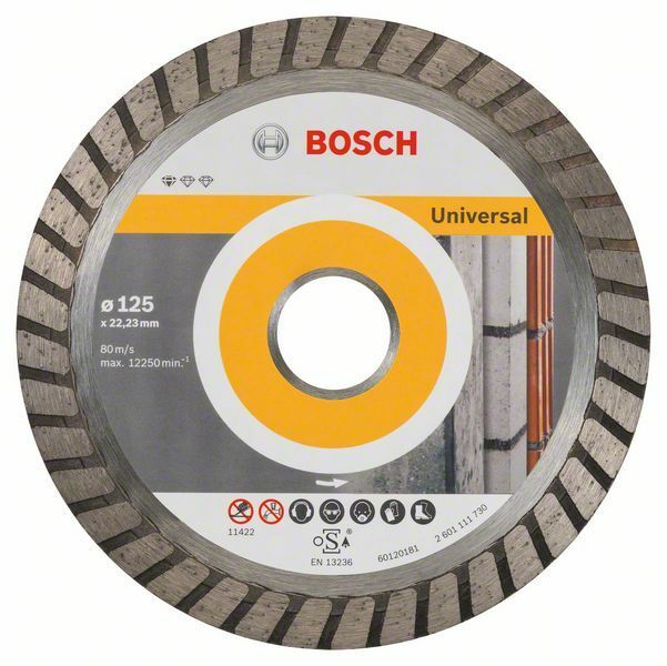 Diamantový dělicí kotouč Standard for Universal Turbo - 125 x 22,23 x 2 x 10 mm BOSCH