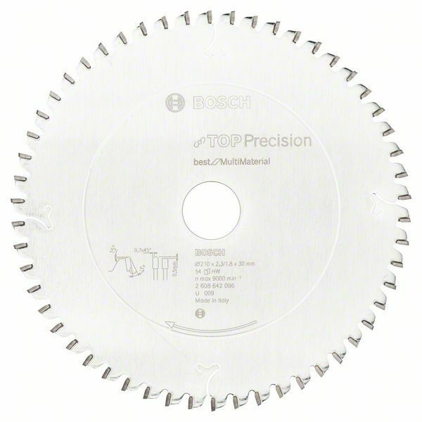 Pilový kotouč do okružních pil Top Precision Best for Multi Material - 210 x 30 x 2,3 mm, BOSCH