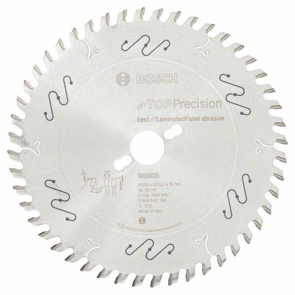 Pilový kotouč do okružních pil Top Precision Best for Laminated Panel Abrasive - 250 x 30 BOSCH