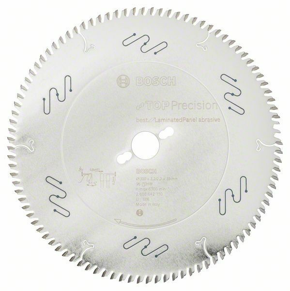 Pilový kotouč do okružních pil Top Precision Best for Laminated Panel Abrasive - 300 x 30 BOSCH