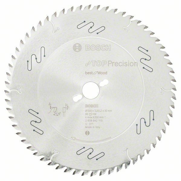 Pilový kotouč do okružních pil Top Precision Best for Wood - 300 x 30 x 3,2 mm, 60 - 31651 BOSCH