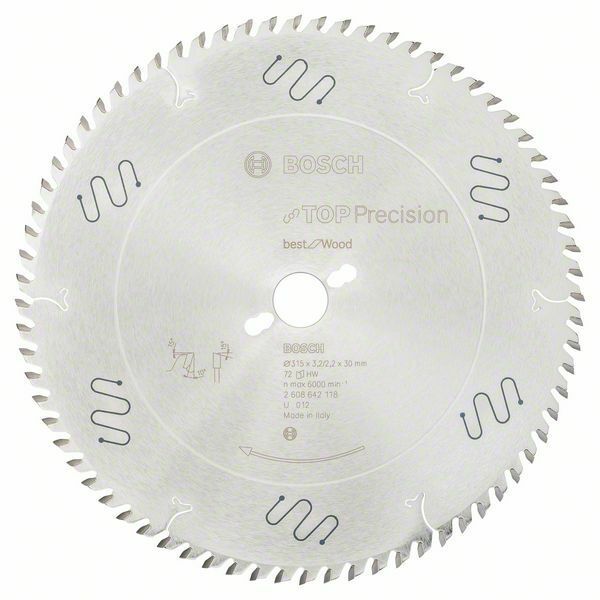 Pilový kotouč do okružních pil Top Precision Best for Wood - 315 x 30 x 3,2 mm, 72 - 31651 BOSCH